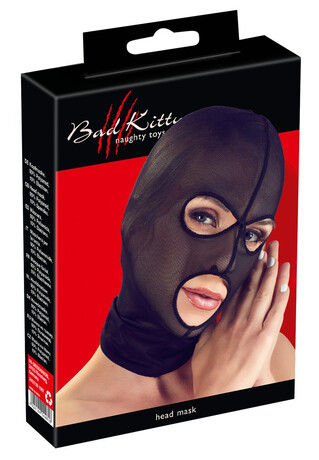 Bad Kitty - síťovaná maska ?na hlavu (černá)