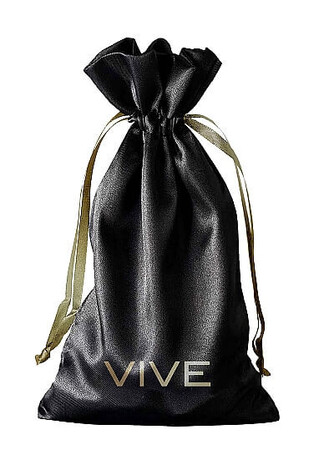 Vive -saténový sáček na erotické hračky (černé)