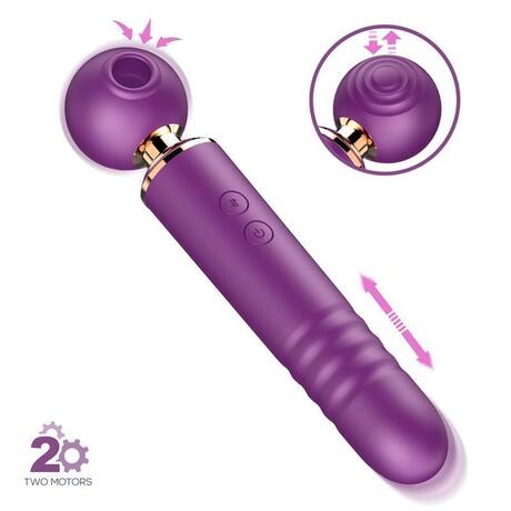 Action No. TwentyTwo Massager with Suction Pulsation and Thrusting