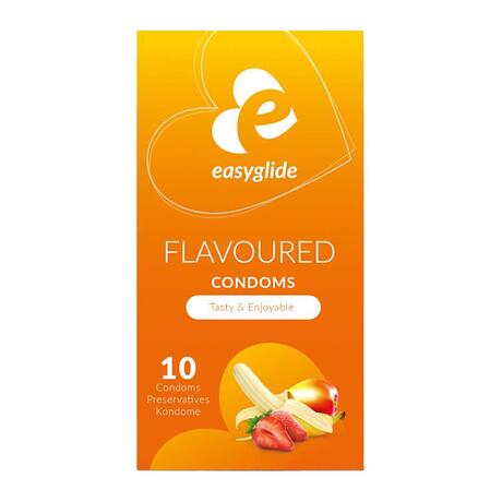 EasyGlide Flavored kondomy 10 ks