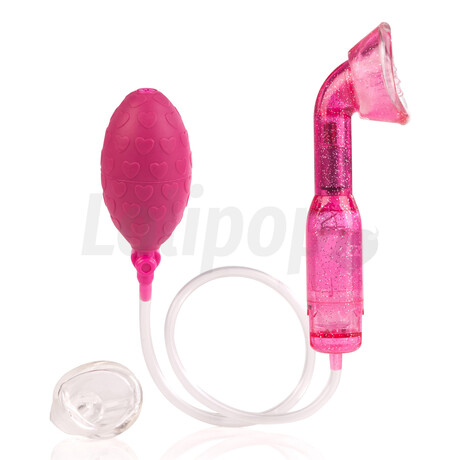 Vylepšená vibrační pumpa na klitoris růžová